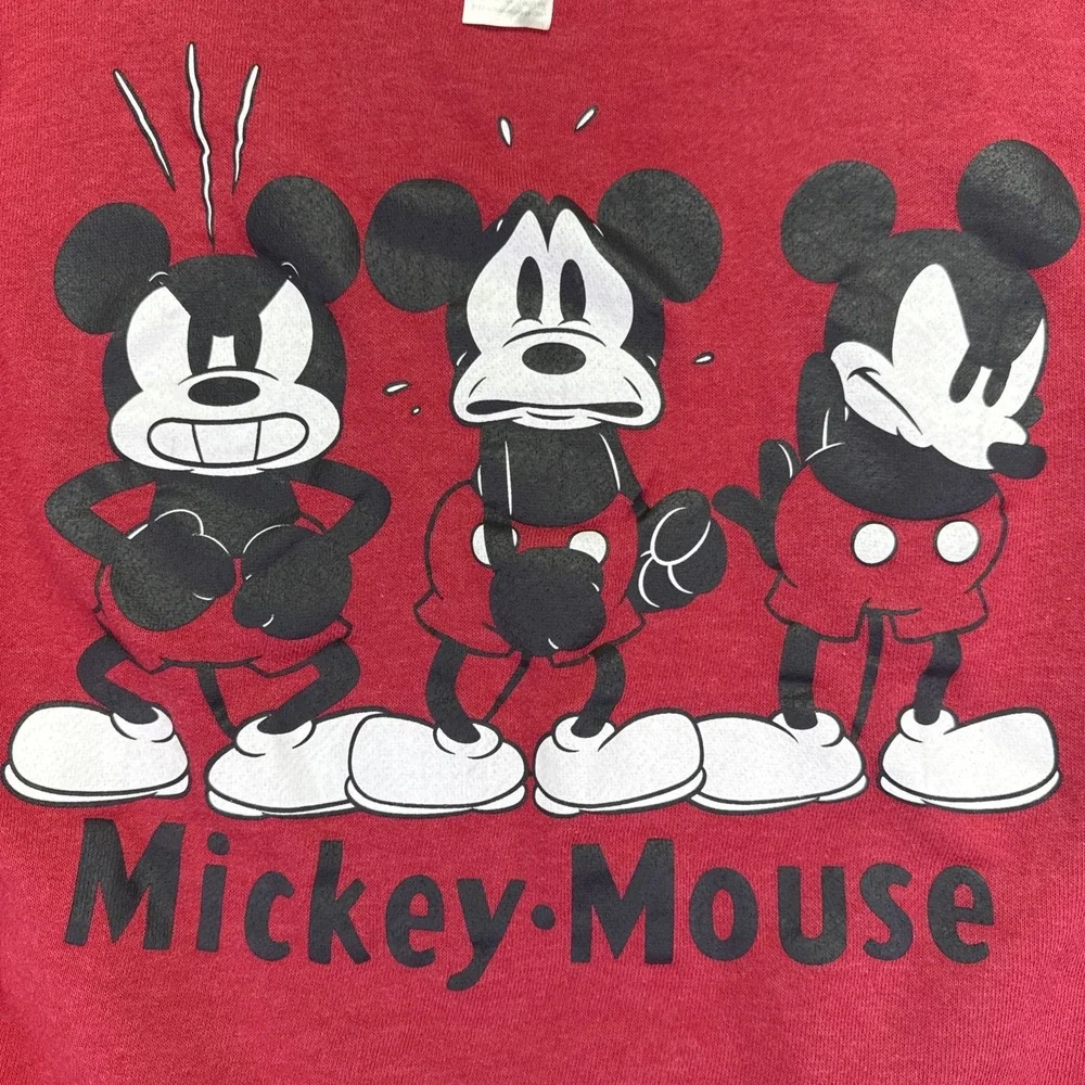 Vintage 90's Disney Mickey Mouse‎ Club Emotions Red Sweatshirt Sz XL (15/17)